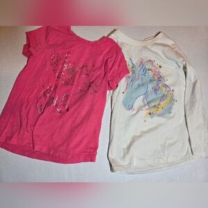 Girls XS 4 5 Toddlers Unicorn Pegasus Shirt Bundle